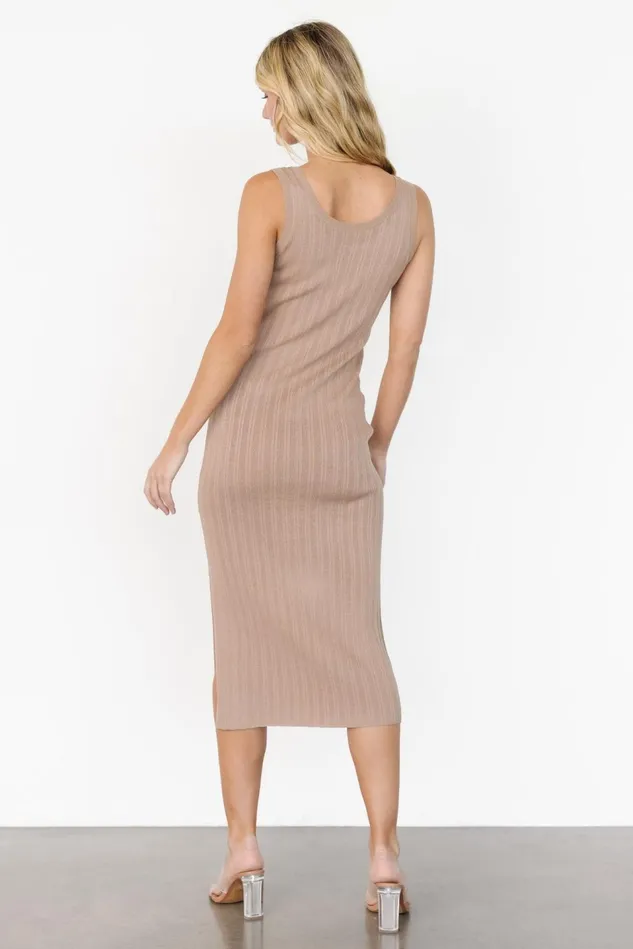 Baltic Born Bump Friendly Women Rue Ribbed Midi Dress Natural Baltic Born Bump Friendly Women Rue Ribbed Midi Dress Natural