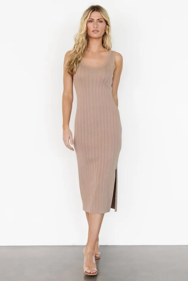 Baltic Born Bump Friendly Women Rue Ribbed Midi Dress Natural Baltic Born Bump Friendly Women Rue Ribbed Midi Dress Natural