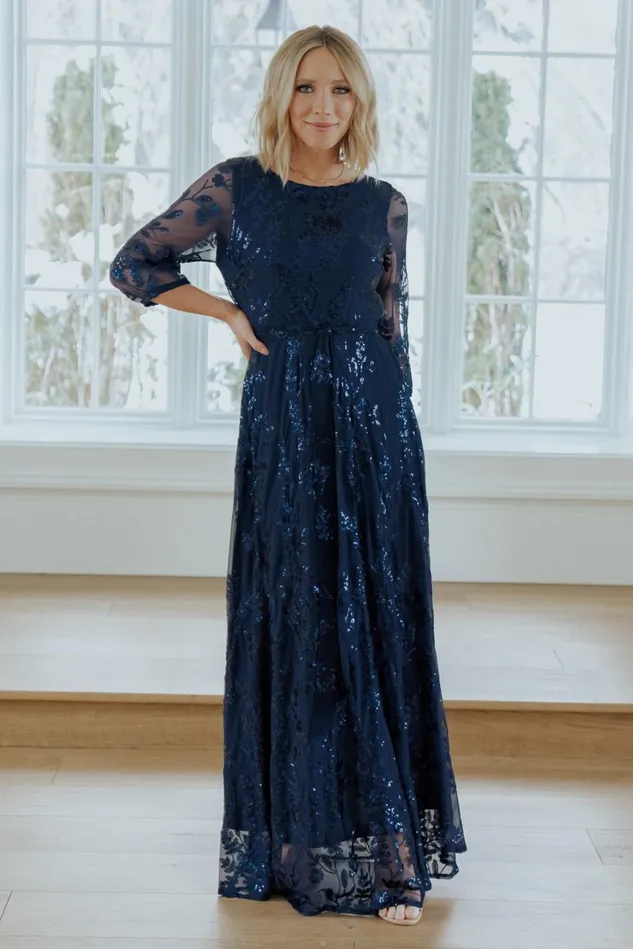 Baltic Born Embellished Sequin Women Destiny Sequin Maxi Dress Navy Baltic Born Embellished Sequin Women Destiny Sequin Maxi Dress Navy