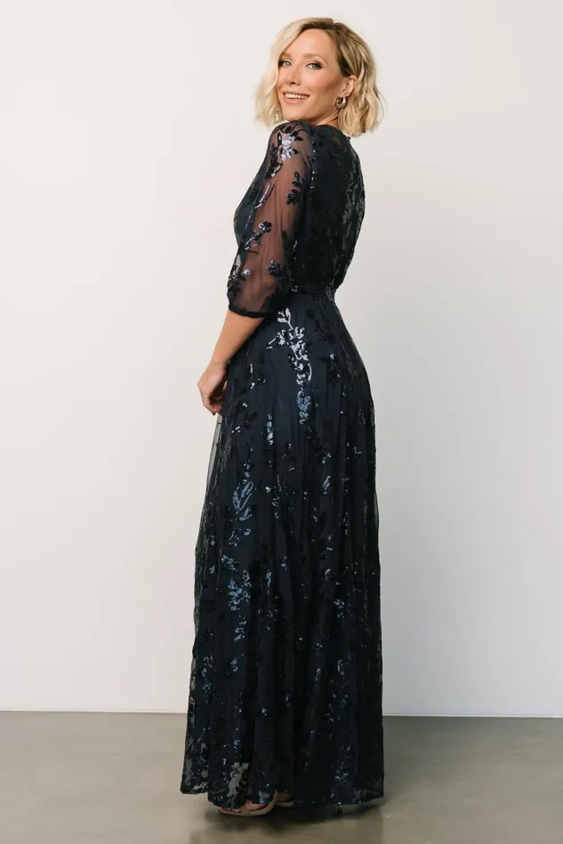 Baltic Born Embellished Sequin Women Destiny Sequin Maxi Dress Navy Baltic Born Embellished Sequin Women Destiny Sequin Maxi Dress Navy