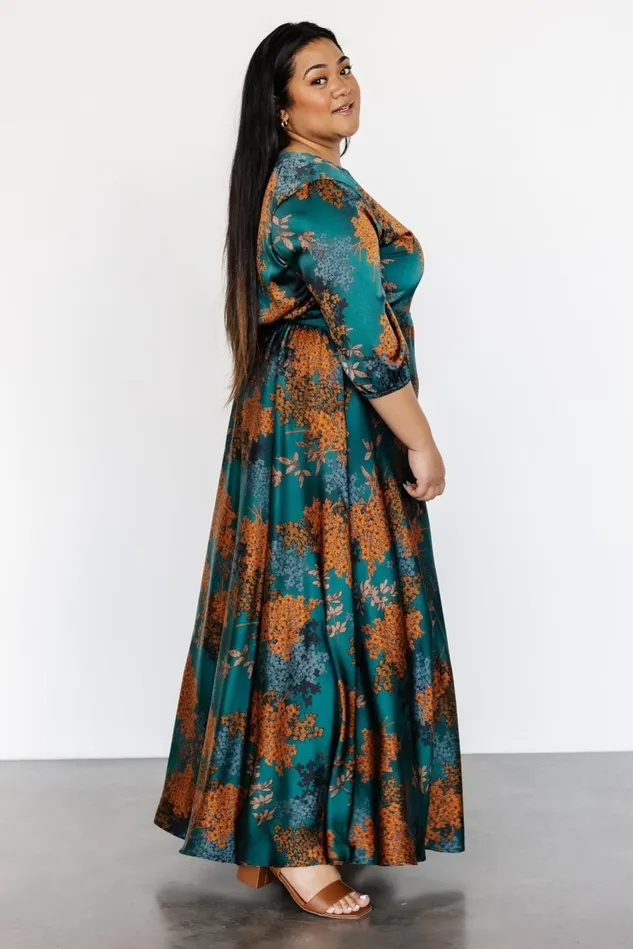 Baltic Born Maxi Dresses Women Paula Satin Maxi Dress Jade Multi Baltic Born Maxi Dresses Women Paula Satin Maxi Dress Jade Multi