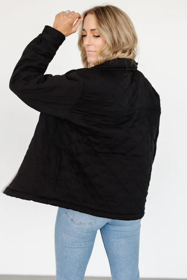 Baltic Born Outerwear Women Nadia Button Up Jacket Black