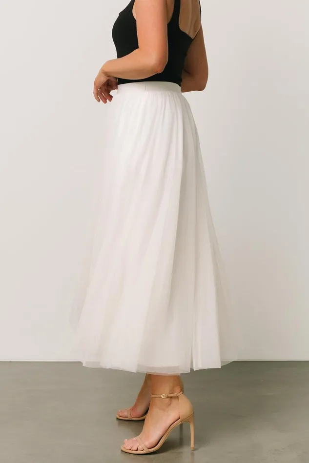 Baltic Born Skirts Women Mila Tulle Skirt Cream Baltic Born Skirts Women Mila Tulle Skirt Cream