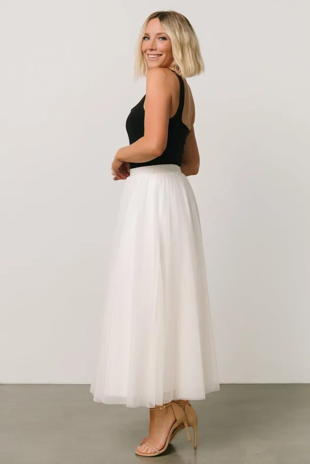 Baltic Born Skirts Women Mila Tulle Skirt Cream Baltic Born Skirts Women Mila Tulle Skirt Cream