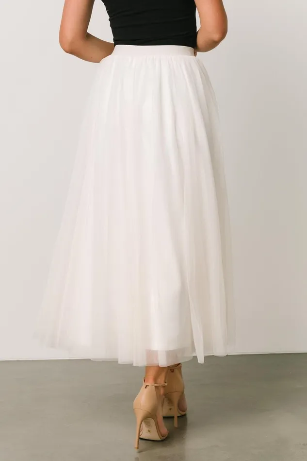 Baltic Born Skirts Women Mila Tulle Skirt Cream Baltic Born Skirts Women Mila Tulle Skirt Cream