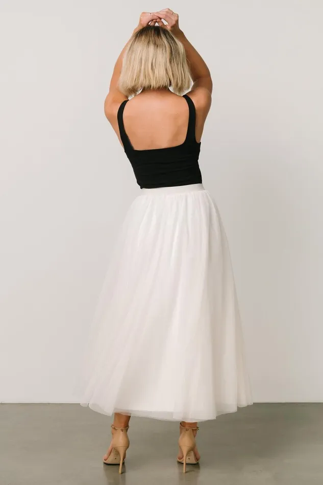 Baltic Born Skirts Women Mila Tulle Skirt Cream Baltic Born Skirts Women Mila Tulle Skirt Cream
