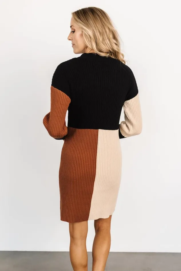 Baltic Born Sweaters Women Easton Sweater Dress Black Multi