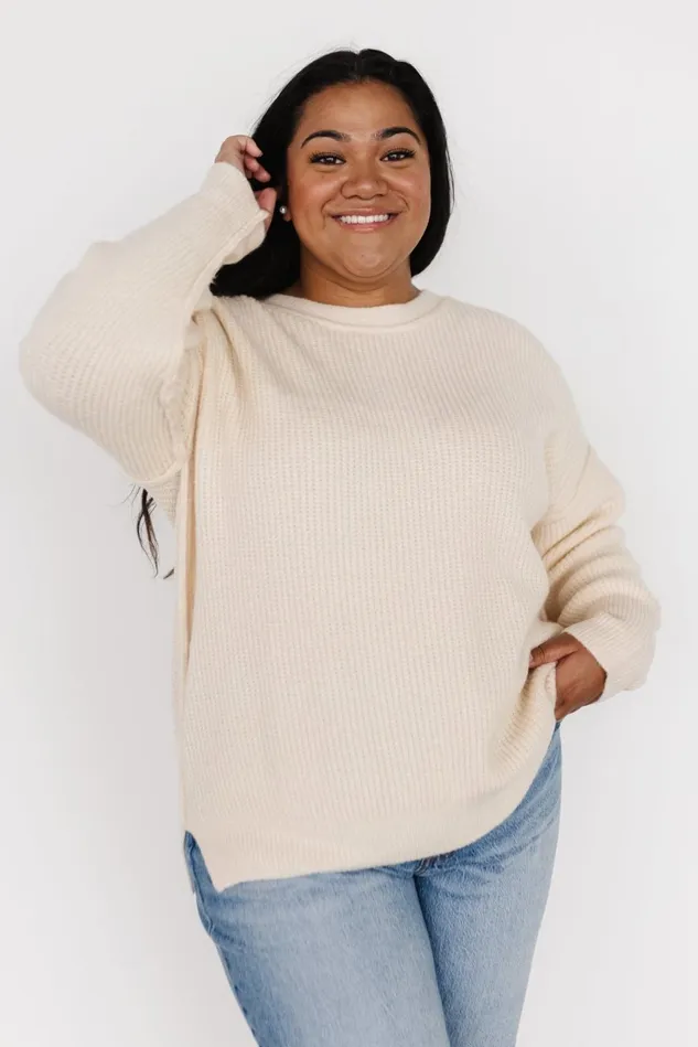 Baltic Born Sweaters Women Jacey Knit Sweater Ivory Baltic Born Sweaters Women Jacey Knit Sweater Ivory
