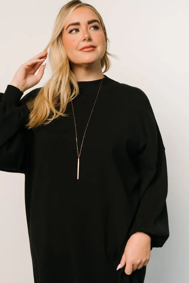 Baltic Born Sweaters Women Jennings Sweater Dress Black Baltic Born Sweaters Women Jennings Sweater Dress Black