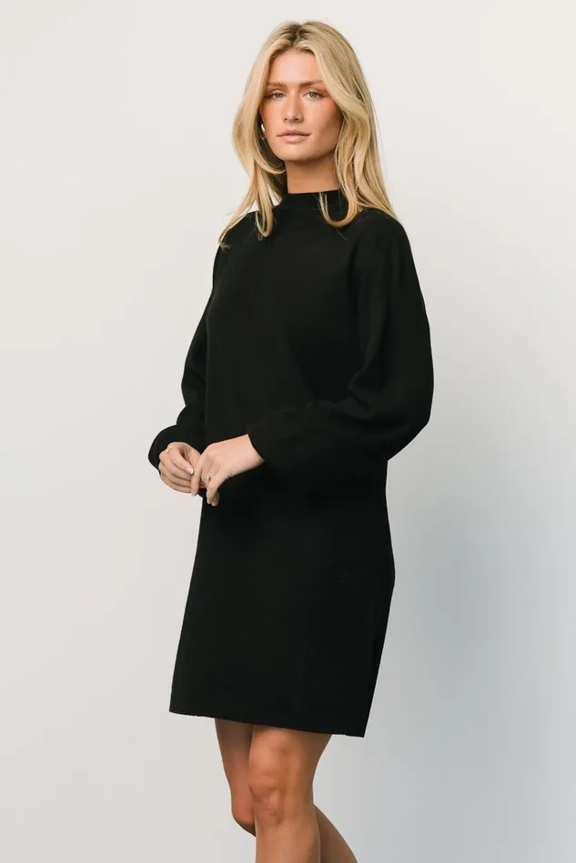 Baltic Born Sweaters Women Jennings Sweater Dress Black Baltic Born Sweaters Women Jennings Sweater Dress Black