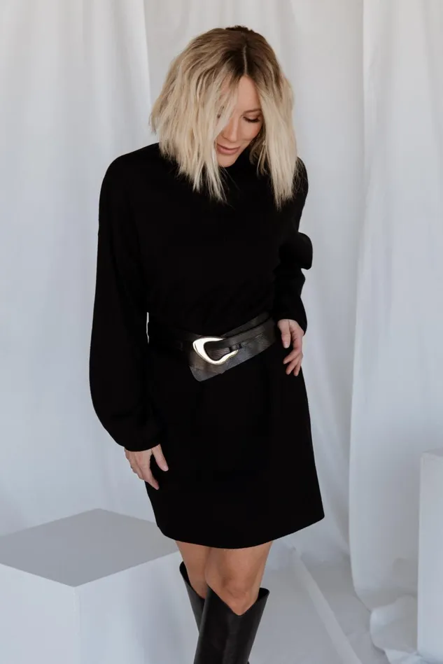 Baltic Born Sweaters Women Jennings Sweater Dress Black Baltic Born Sweaters Women Jennings Sweater Dress Black