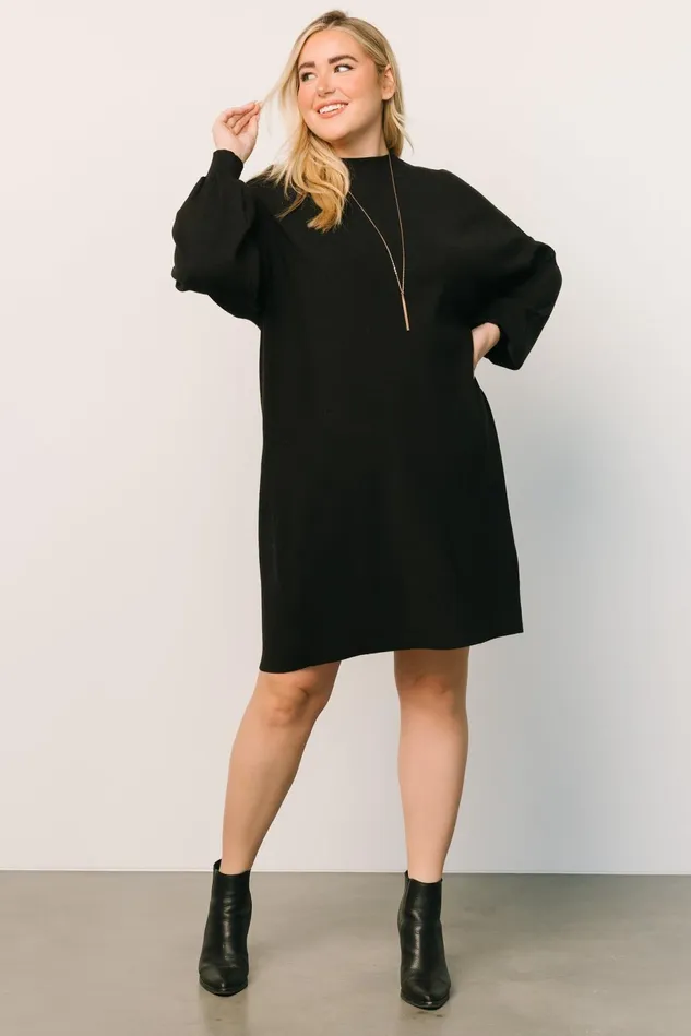 Baltic Born Sweaters Women Jennings Sweater Dress Black Baltic Born Sweaters Women Jennings Sweater Dress Black