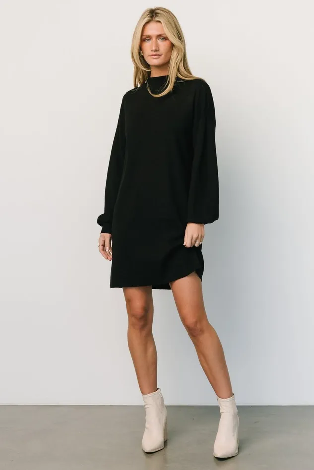 Baltic Born Sweaters Women Jennings Sweater Dress Black Baltic Born Sweaters Women Jennings Sweater Dress Black