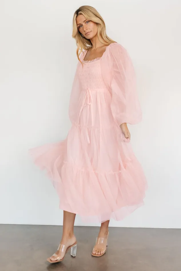 Baltic Born Tulle Styles Women Katrina Tulle Maxi Dress Pale Blush Baltic Born Tulle Styles Women Katrina Tulle Maxi Dress Pale Blush