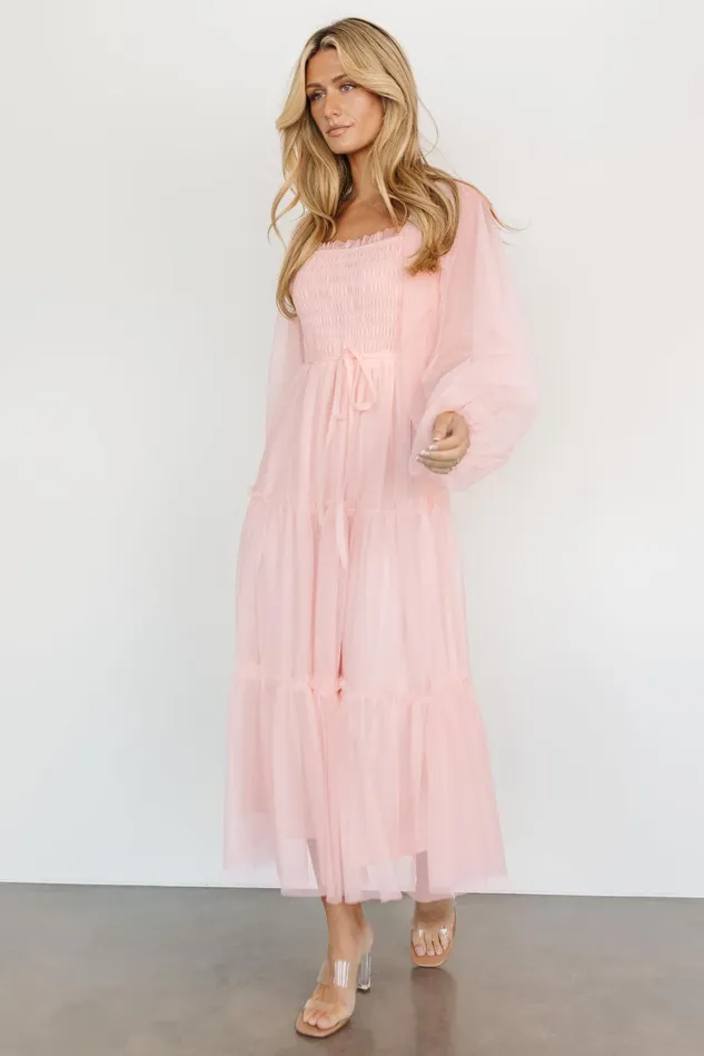 Baltic Born Tulle Styles Women Katrina Tulle Maxi Dress Pale Blush Baltic Born Tulle Styles Women Katrina Tulle Maxi Dress Pale Blush