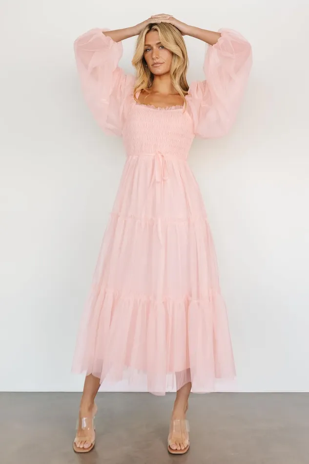 Baltic Born Tulle Styles Women Katrina Tulle Maxi Dress Pale Blush Baltic Born Tulle Styles Women Katrina Tulle Maxi Dress Pale Blush