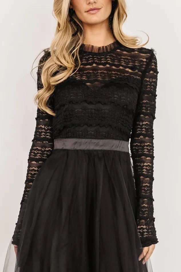 Baltic Born Tulle Styles Women Lonnie Tulle Dress Black Baltic Born Tulle Styles Women Lonnie Tulle Dress Black