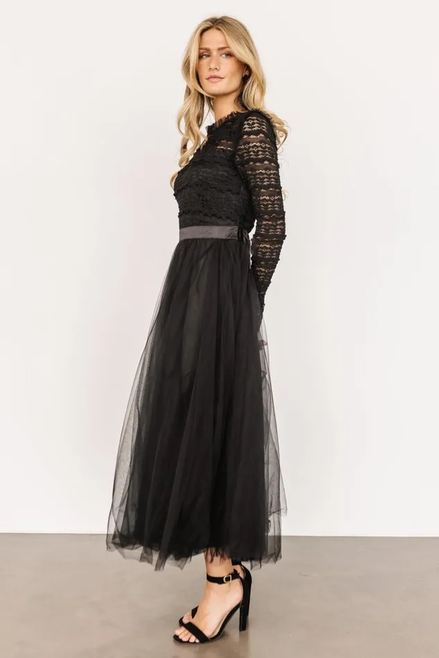 Baltic Born Tulle Styles Women Lonnie Tulle Dress Black Baltic Born Tulle Styles Women Lonnie Tulle Dress Black