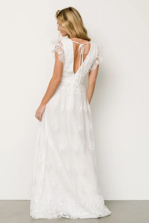 Baltic Born Tulle Styles Women Rhea Tulle Maxi Dress Off White Baltic Born Tulle Styles Women Rhea Tulle Maxi Dress Off White