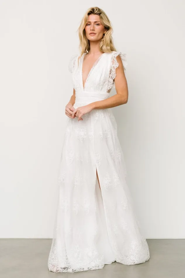 Baltic Born Tulle Styles Women Rhea Tulle Maxi Dress Off White Baltic Born Tulle Styles Women Rhea Tulle Maxi Dress Off White