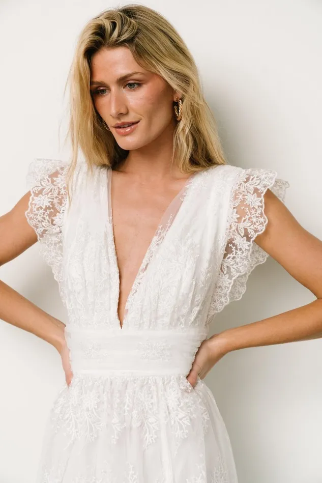 Baltic Born Tulle Styles Women Rhea Tulle Maxi Dress Off White Baltic Born Tulle Styles Women Rhea Tulle Maxi Dress Off White