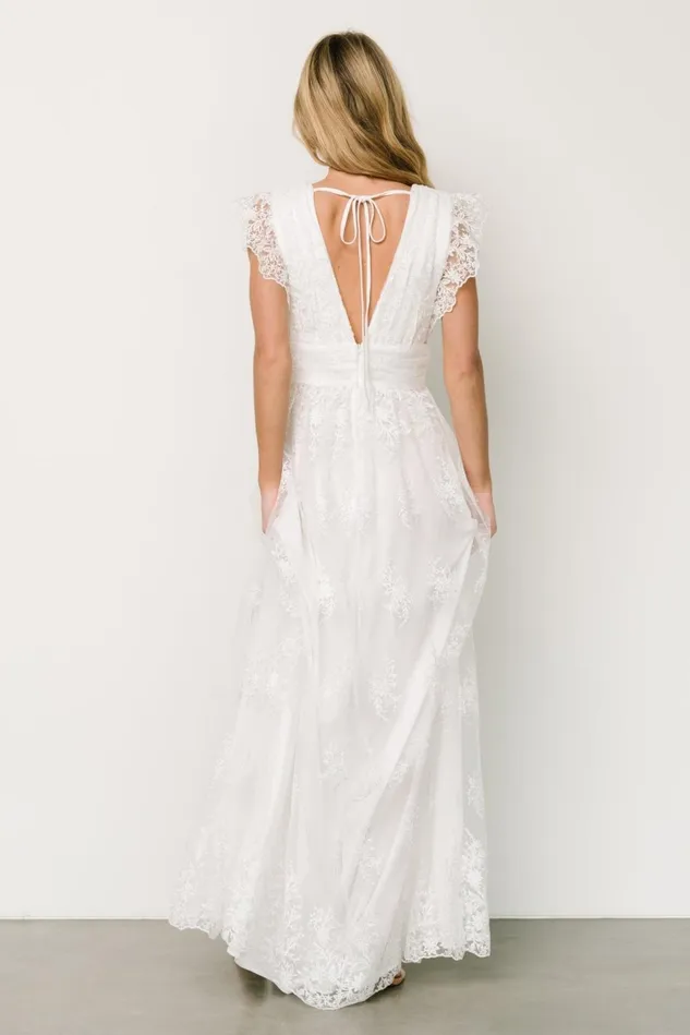 Baltic Born Tulle Styles Women Rhea Tulle Maxi Dress Off White Baltic Born Tulle Styles Women Rhea Tulle Maxi Dress Off White