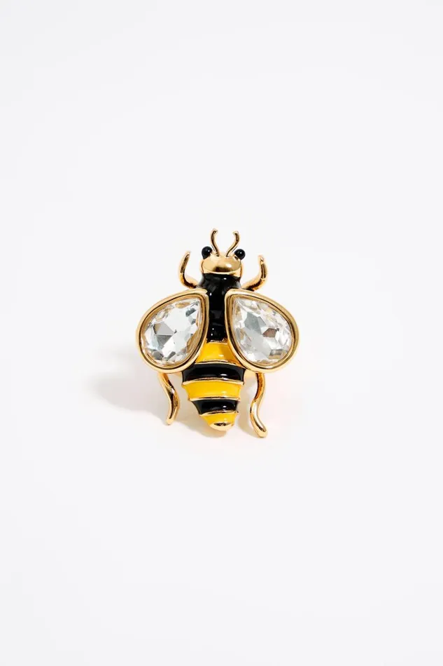 Bee Crystals Ring Gold Women Bimba Y Lola Jewelry Bee Crystals Ring Gold Women Bimba Y Lola Jewelry