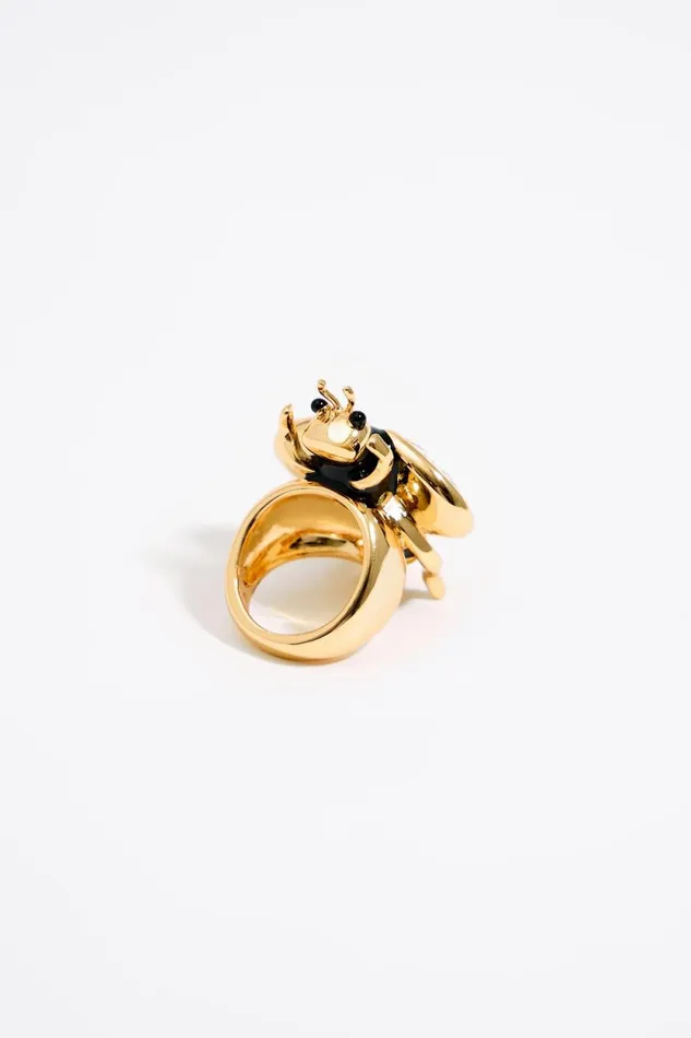 Bee Crystals Ring Gold Women Bimba Y Lola Jewelry Bee Crystals Ring Gold Women Bimba Y Lola Jewelry
