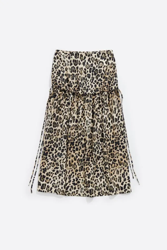 Beige Leopard Aline Skirt Leopard Beige Women Bimba Y Lola Total Look