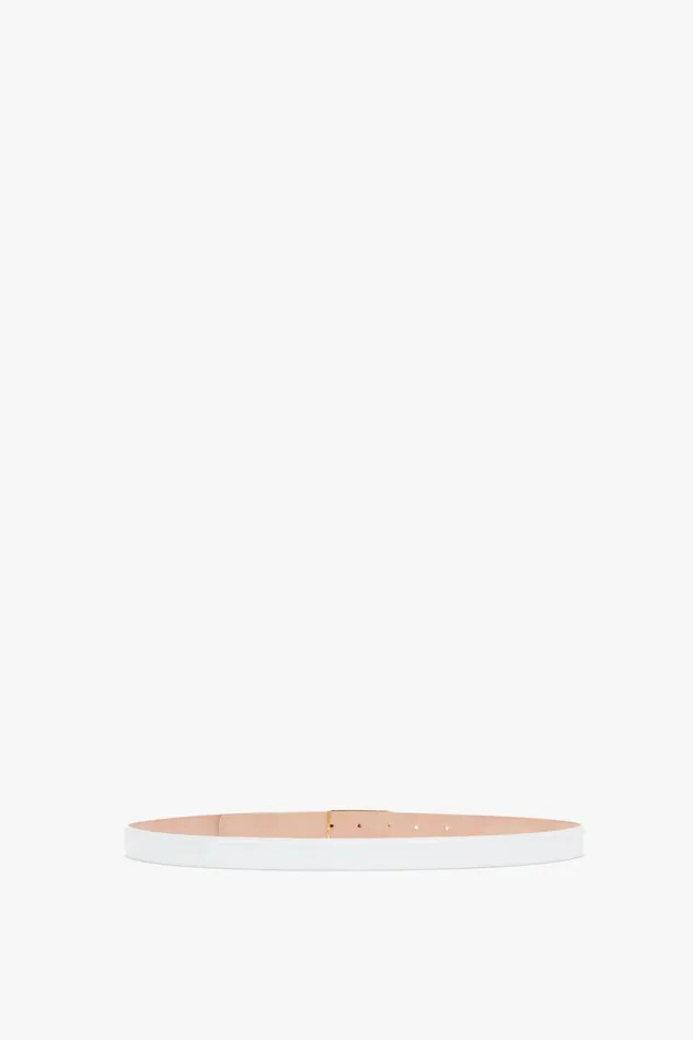Belts Women Victoria Beckham Frame Belt In White Leather
