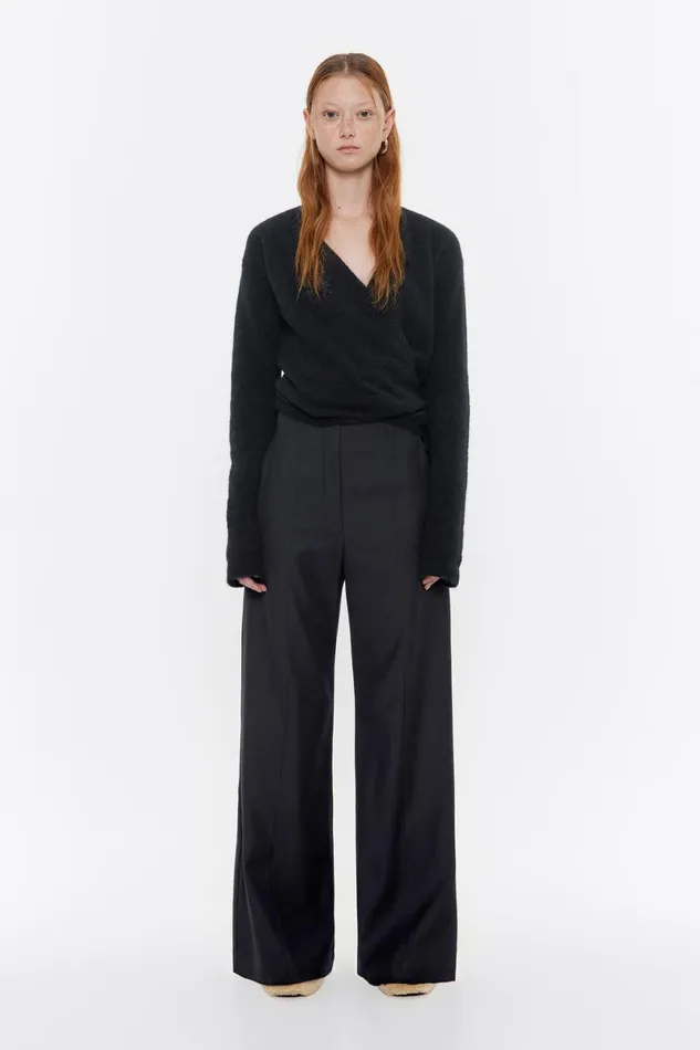 Black Cool Wool Trousers Black Women Bimba Y Lola Party Black Cool Wool Trousers Black Women Bimba Y Lola Party