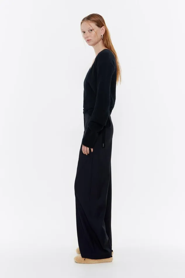 Black Cool Wool Trousers Black Women Bimba Y Lola Party Black Cool Wool Trousers Black Women Bimba Y Lola Party