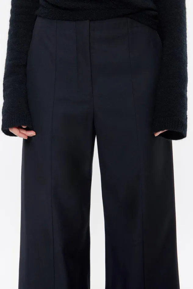 Black Cool Wool Trousers Black Women Bimba Y Lola Party Black Cool Wool Trousers Black Women Bimba Y Lola Party