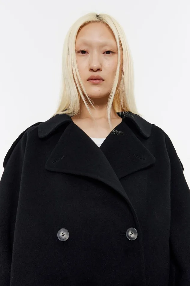 Black Doubleface Doublebreasted Jacket Black Women Bimba Y Lola Jackets And Blazers Black Doubleface Doublebreasted Jacket Black Women Bimba Y Lola Jackets And Blazers
