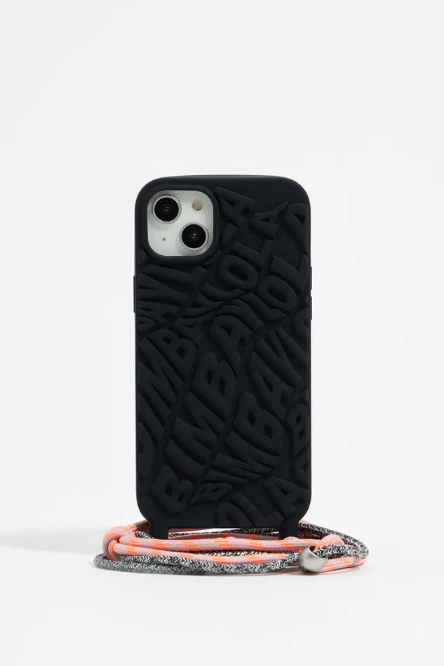 Black Logo Silicone IPhone 15 Plus Case Black Women Bimba Y Lola Phone Cases