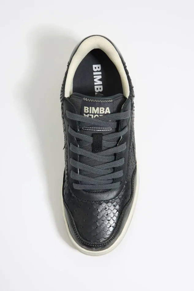 Black Snakeskin Textured Leather 13 57 Cupsole Sneaker Black Women Bimba Y Lola Sneakers Black Snakeskin Textured Leather 13 57 Cupsole Sneaker Black Women Bimba Y Lola Sneakers