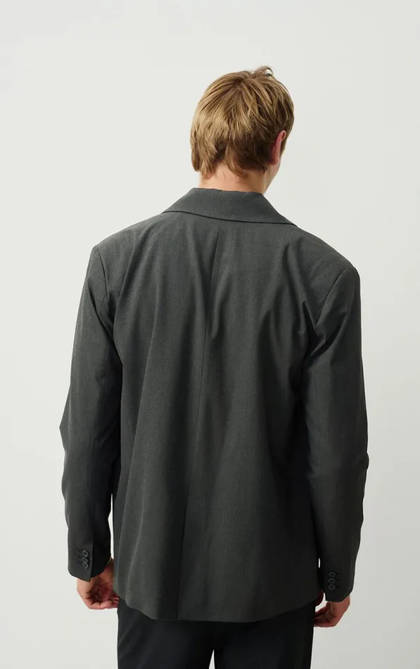 Blazer Kabird Melange Charcoal Men American Vintage Jackets and Blazers Blazer Kabird Melange Charcoal Men American Vintage Jackets and Blazers