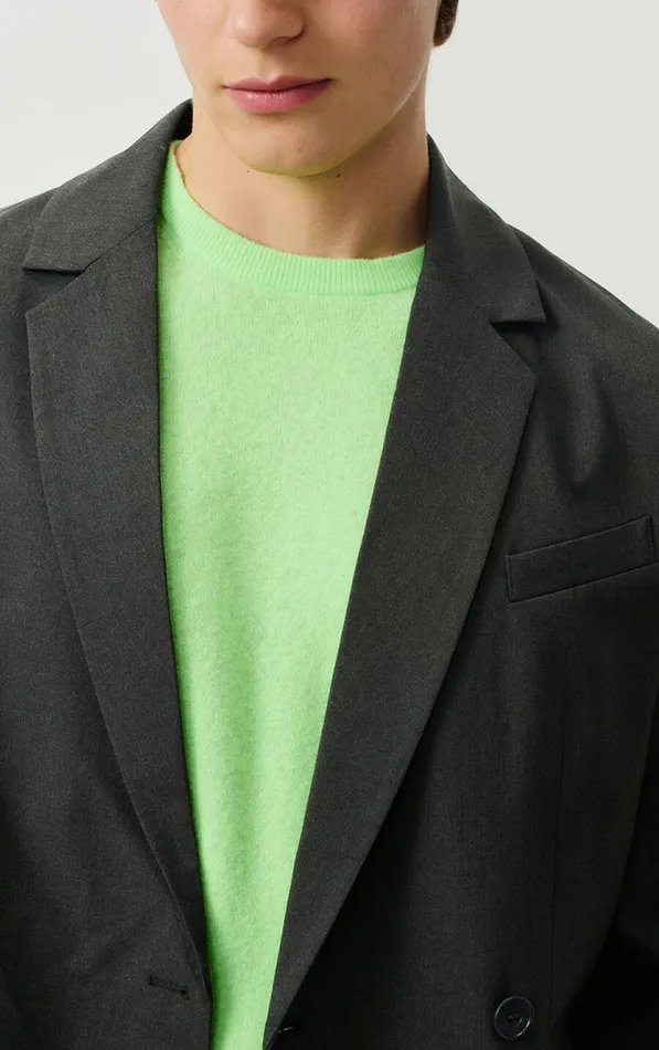 Blazer Kabird Melange Charcoal Men American Vintage Jackets and Blazers Blazer Kabird Melange Charcoal Men American Vintage Jackets and Blazers