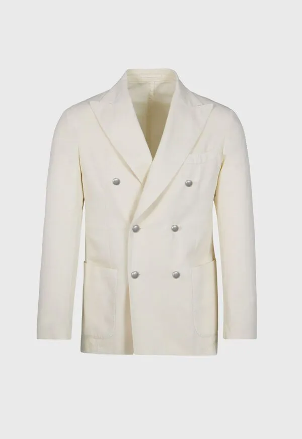 Blazers and Jackets Mens Double Breasted Summer Jacket White Paulstuart