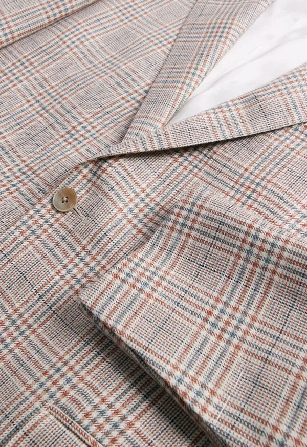 Blazers and Jackets Paulstuart Mens Plaid Summer Jacket TanSage Blazers and Jackets Paulstuart Mens Plaid Summer Jacket TanSage