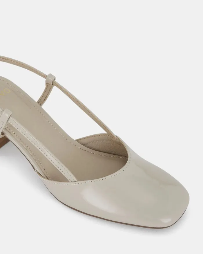 Block Heels IYLA NUDE PATENT Pumps 8211 NOVO Shoes Women