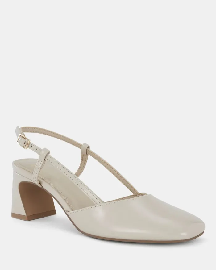 Block Heels IYLA NUDE PATENT Pumps 8211 NOVO Shoes Women