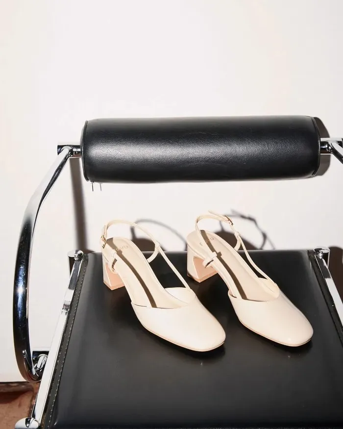 Block Heels IYLA NUDE PATENT Pumps 8211 NOVO Shoes Women