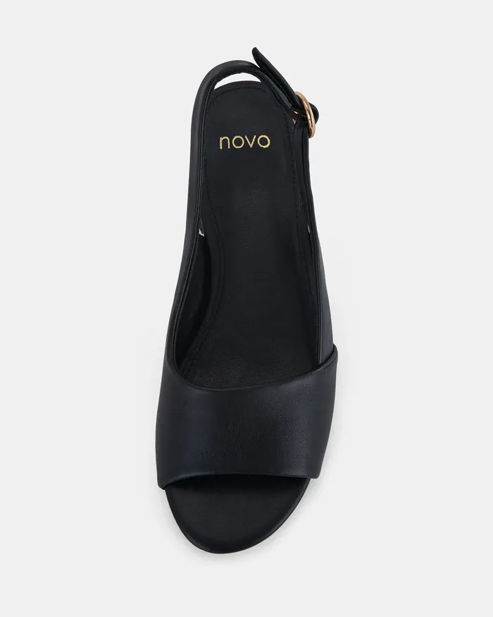Block Heels URLANDO BLACK Low Heels NOVO Shoes Women