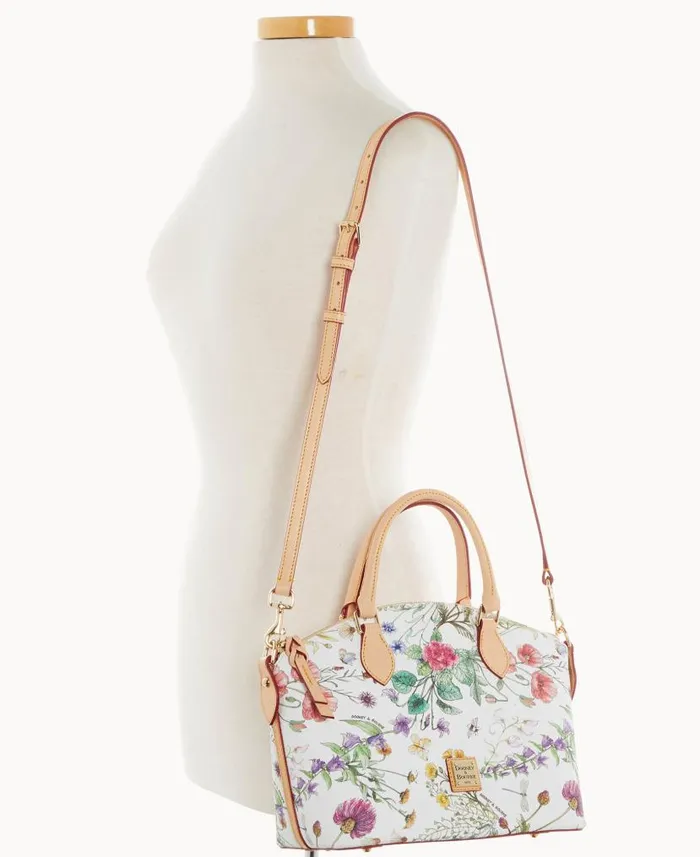 Botanical Collection Geena Satchel White Woman Dooney and Bourke Satchels Botanical Collection Geena Satchel White Woman Dooney and Bourke Satchels
