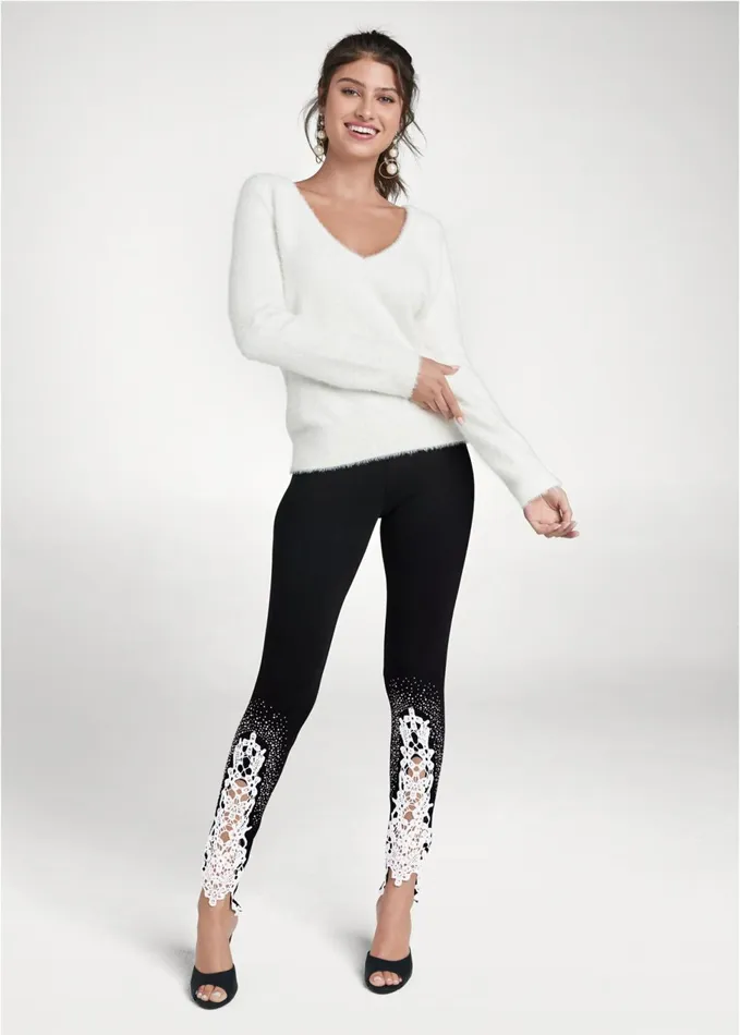 Bow Detail Open Back Sweater Off White Women VENUS Sexy Sweaters