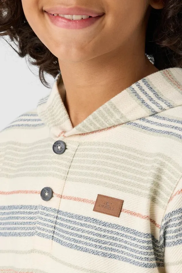 BOY039S BAVARO STRIPE PONCHO FLEECE PULLOVER Cream Kids O039NEILL Boy039S Clothing
