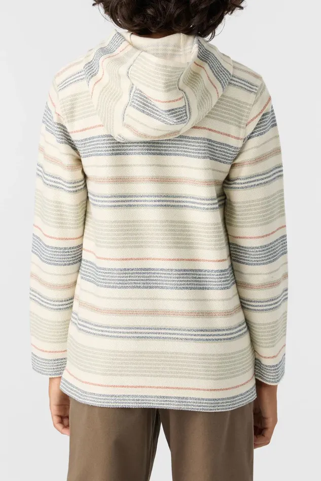 BOY039S BAVARO STRIPE PONCHO FLEECE PULLOVER Cream Kids O039NEILL Boy039S Clothing