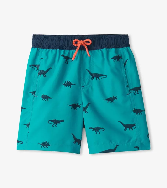 Boys Dino Silhouette Swim Trunks Hatley