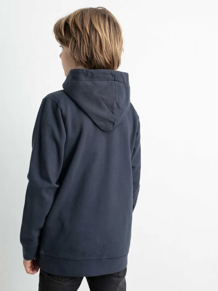Boys Knits and Sweats Petrol Industries Zipped Hoodie Raven Grey